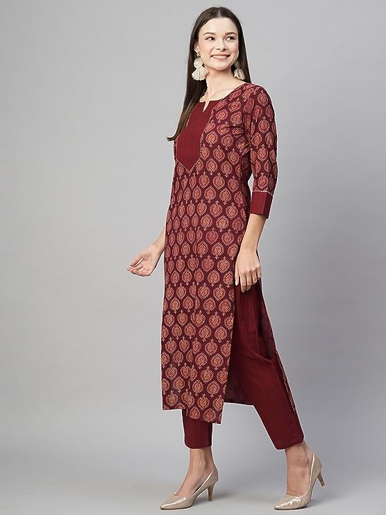 Mohak Premium Cotton  Women's Kurta with Pant