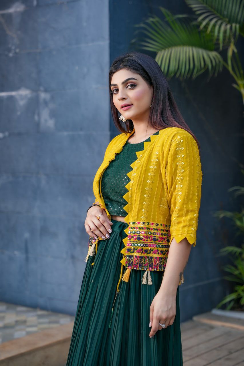 Designer Long Dress Party Wear Gown With Jacket