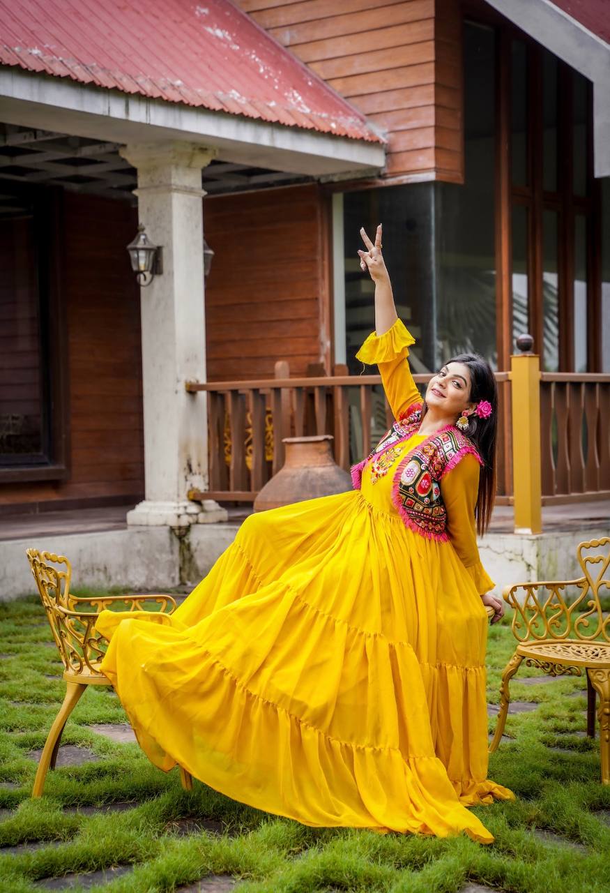 Mother Daughter Matching Combo Set PartyWear Gown