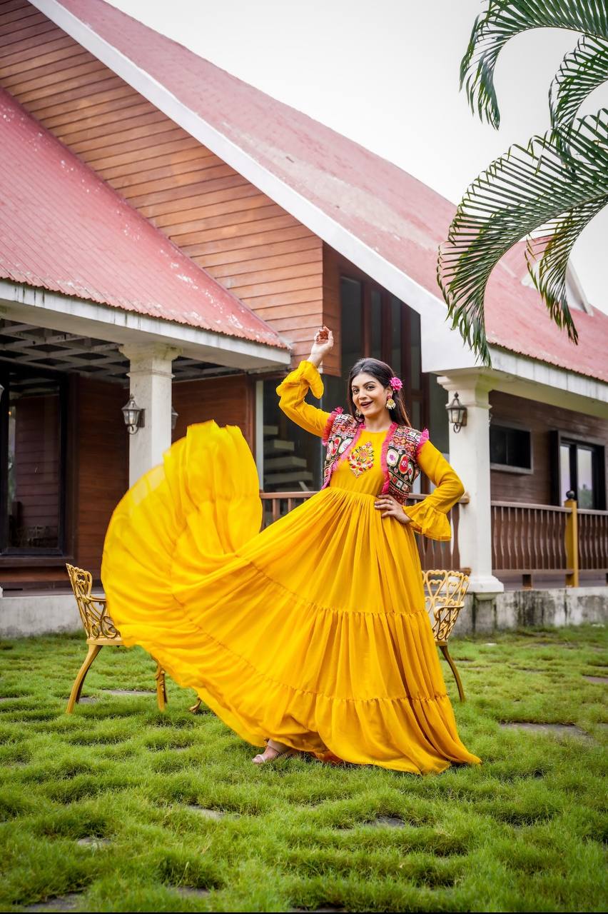 Mother Daughter Matching Combo Set PartyWear Gown