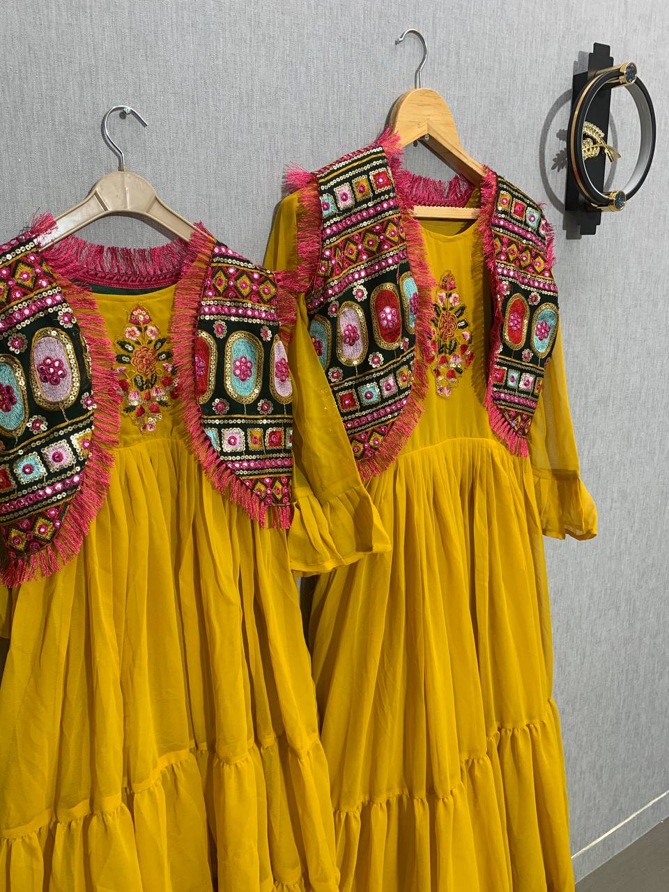 Mother Daughter Matching Combo Set PartyWear Gown