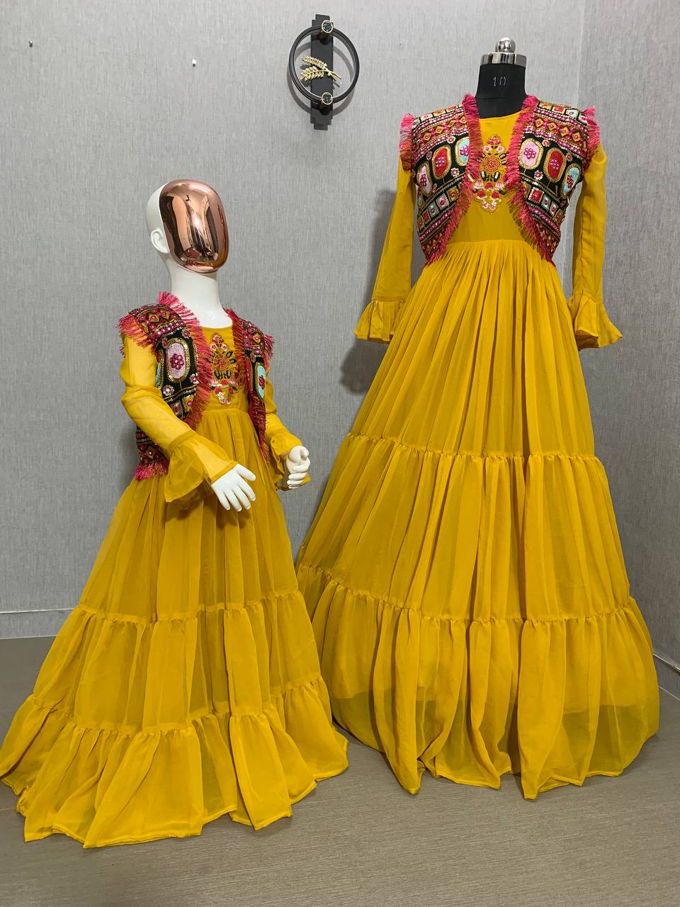 Mother Daughter Matching Combo Set PartyWear Gown