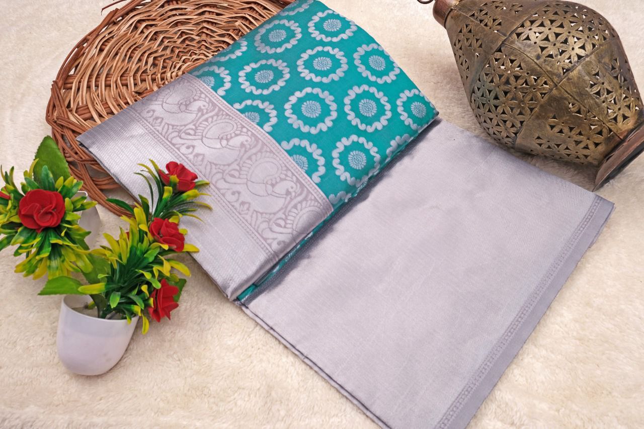 Wedding Soft Silk Saree For Women With Unstiched Blouse