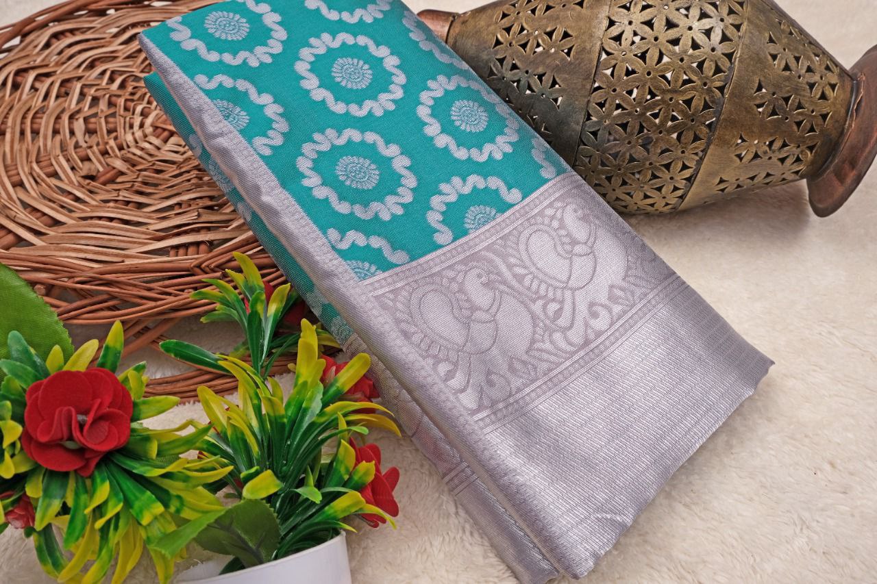 Wedding Soft Silk Saree For Women With Unstiched Blouse