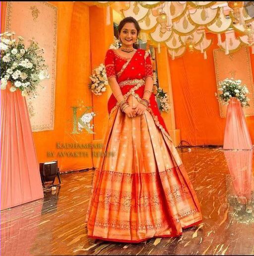 New Yellow Lehenga Choli For Women With Blouse