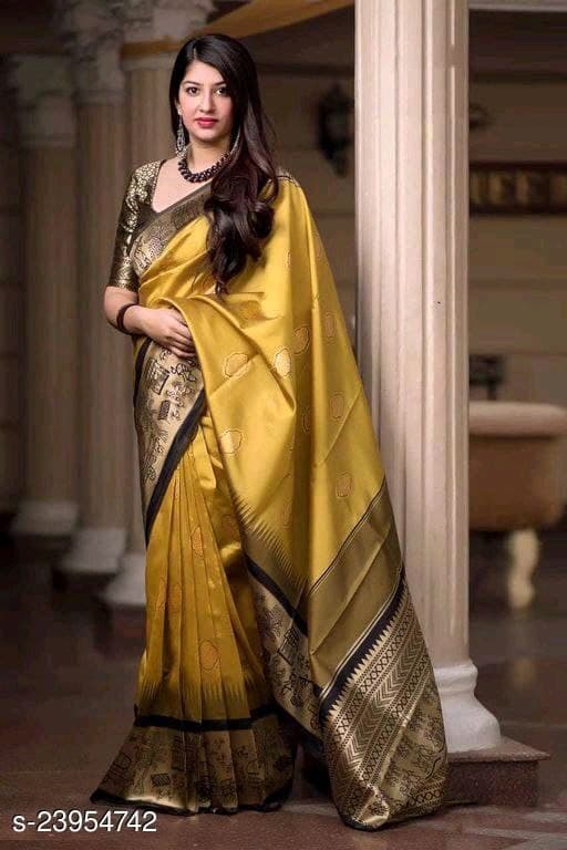 Bollywood Style Partywear Kanchipuram Silk Saree