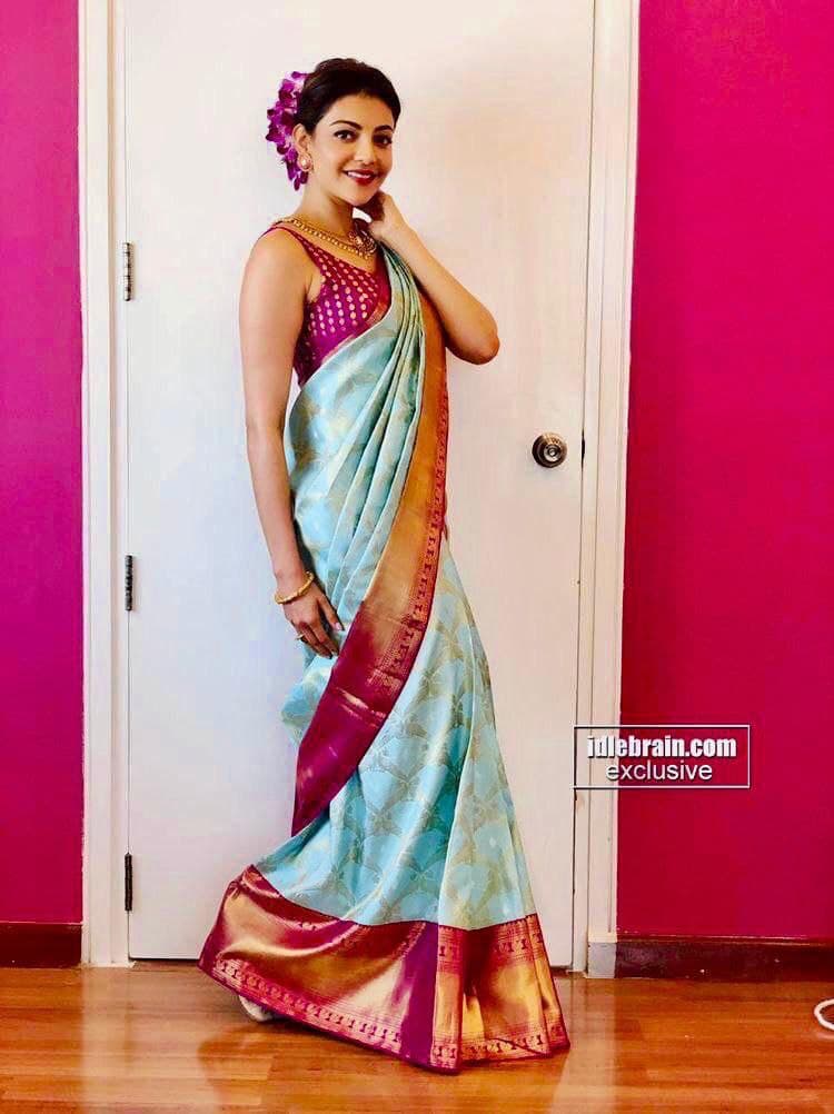 Blue Pure Silk Kanjeevaram Saree for Women