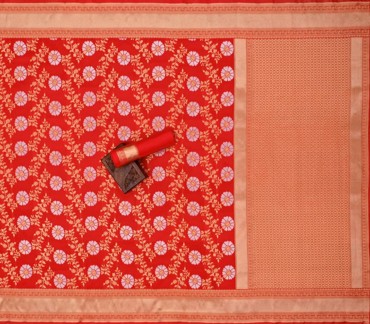 Bollywood latest Red Pure Soft Silk Saree