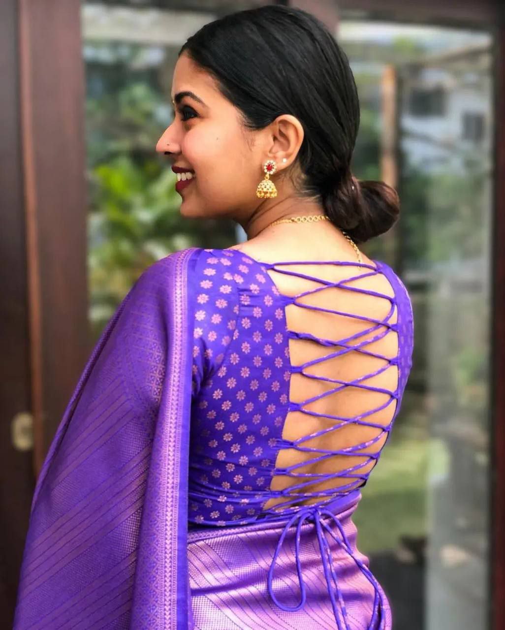 Royal Blue Kanjivaram Silk Saree For Women