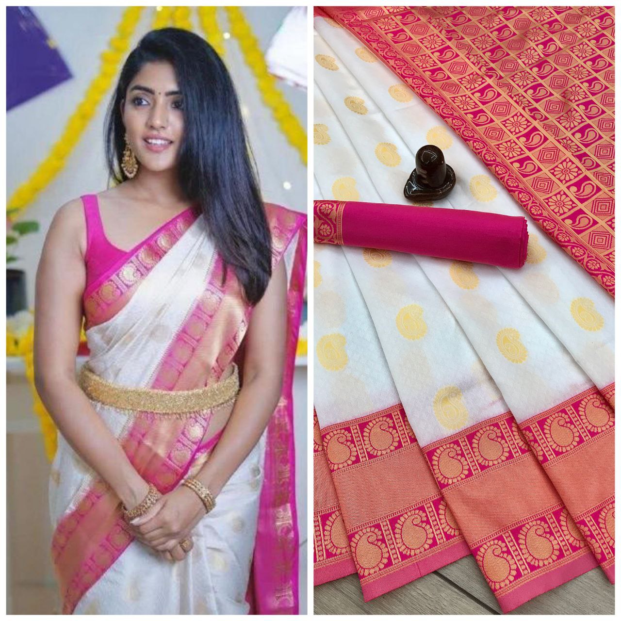 South Indian Banarasi Saree For Wedding