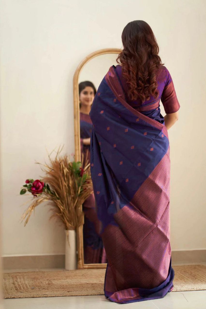 Pure Silk Traditional Saree With Blouse