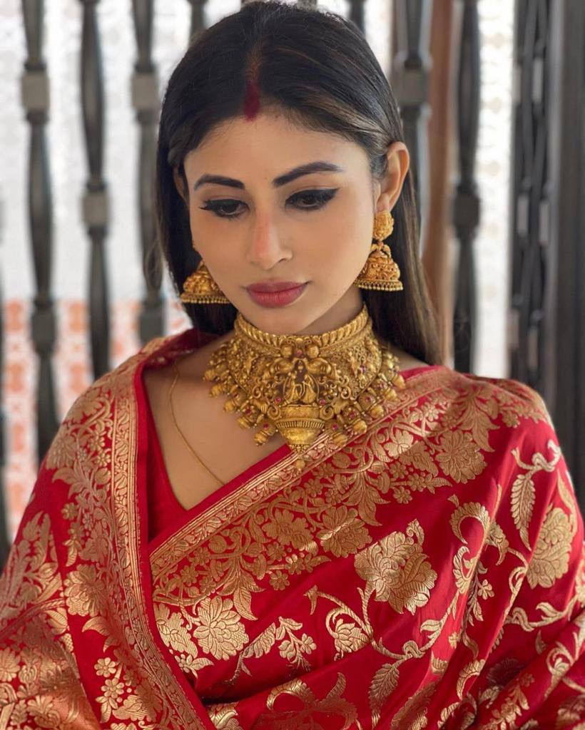 Red kanjivaram hot sale bridal saree