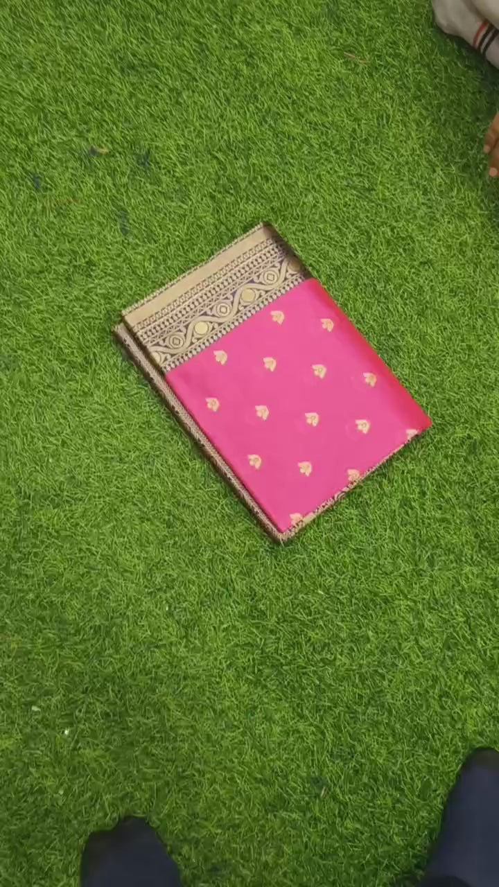 Pink  Kanjeevaram Sari for women