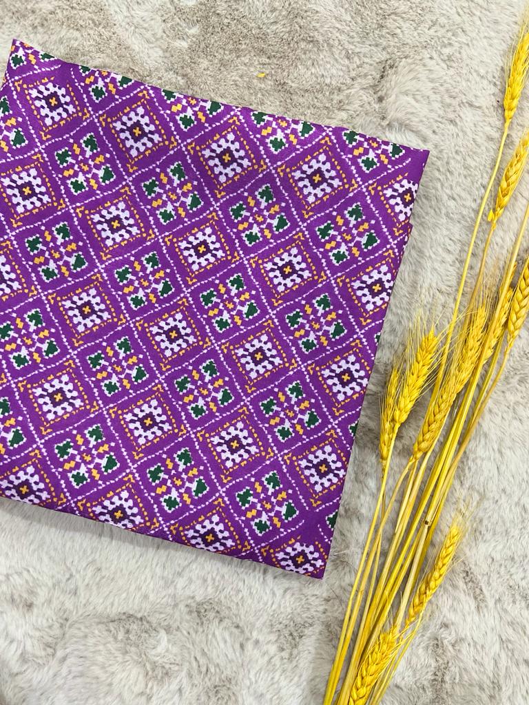 Purple Bandhani Saree For women