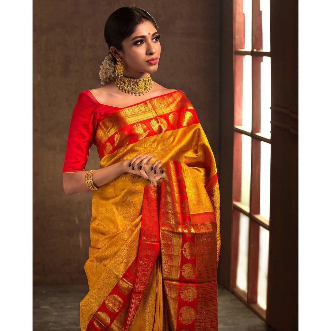 Kanjivaram saree for wedding and party wear