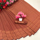 Brown Banarasi Coffee Coloured Soft Silk Saree With Copper Zari Work