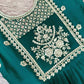 Dark Green Designer Long Suit Palazzo Set With Dupatta