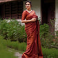 Women Wedding Banarasi Silk Saree with Zari Border