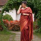 Women Wedding Banarasi Silk Saree with Zari Border