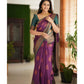 Banarasi Soft Silk Saree With Unstitched Blouse For Women