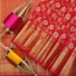 Red Rose Soft Lichi Silk Saree For Women