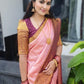 Superhit Light pink Color Soft Silk Partywear Saree