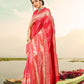 Red Saree in Pure Kanjeevaram Silk For Women