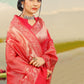 Red Saree in Pure Kanjeevaram Silk For Women