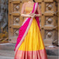 Yellow Silk Zari Lehenga With Blouse And Silk Duppta