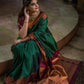 Red green Colour Festiv Saree For Women