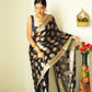 Partywear Black ready to wear saree for women