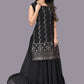 Black Designer Georgette Lehenga Kurta For Women