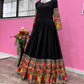 Beautiful Designer Georgette Fabric Black Gown