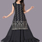 Black Designer Georgette Lehenga Kurta For Women