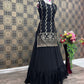 Black Designer Georgette Lehenga Kurta For Women