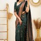 Green Beautiful Jari Design Kanjivaram Silk Saree For Women