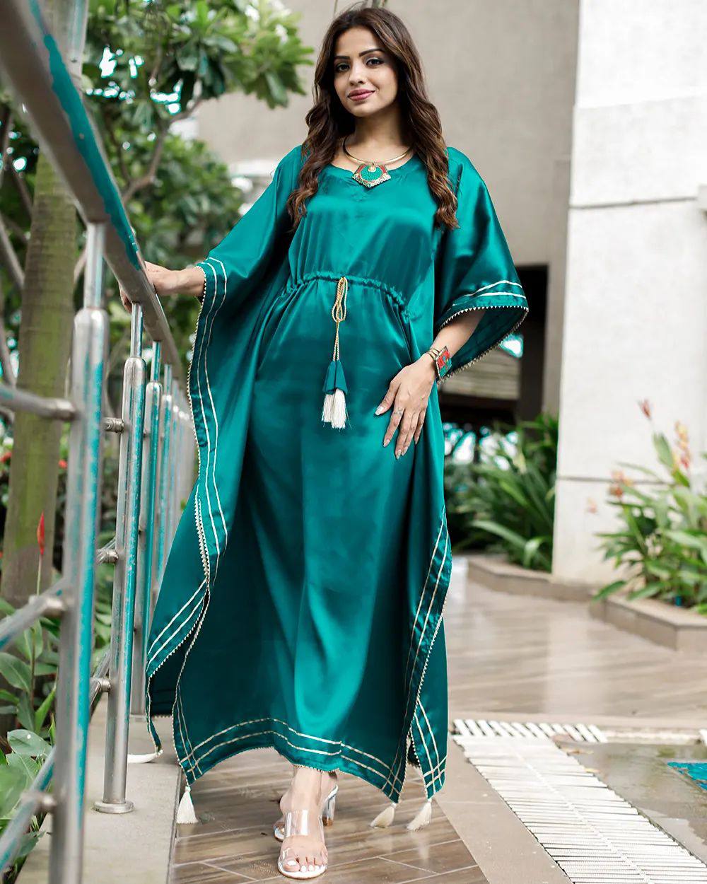 Casual And Party Wear Modal Silk Kaftan For Women