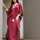 Party Wear Modal Silk Red Kaftan For Women