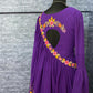 Indian Purple Printed Top With Dupatta Set For Women