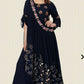 Ethnic Navy Blue Top With Dupatta For Women