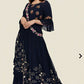 Ethnic Navy Blue Top With Dupatta For Women