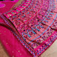 Designer Wedding Wear Ambroidery Work Pink Choli With Net Dupatta