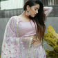 Partywear Baby Pink Lehenga choli with Blouse Dupatta