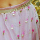 Partywear Baby Pink Lehenga choli with Blouse Dupatta