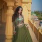 Georgette Fabric Multicolor Lehenga Choli With Jacket