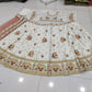 White Partywear Embroidered Work Lehenga Choli