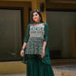 Dark Green Traditional Sararra Set For Women