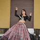 Indian Black Lehenga Choli With Dupatta For Wedding Wear