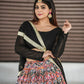 Indian Black Lehenga Choli With Dupatta For Wedding Wear