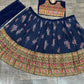 Ethnic Elegance Navy Blue Sleeve Less Lehnga Choli